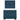 Pat box spring cu saltea, albastru, 90x190 cm, catifea