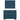 Pat box spring cu saltea, albastru, 90x200 cm, catifea