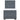 Pat box spring cu saltea, gri închis, 90x200 cm, catifea