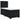 Pat box spring cu saltea, negru, 90x200 cm, catifea