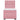 Pat box spring cu saltea, roz, 90x200 cm, catifea