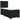 Pat box spring cu saltea, negru, 100x200 cm, catifea