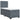 Pat box spring cu saltea, gri închis, 100x200 cm, catifea