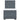 Pat box spring cu saltea, gri închis, 100x200 cm, catifea