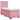 Pat box spring cu saltea, roz, 100x200 cm, catifea