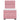 Pat box spring cu saltea, roz, 100x200 cm, catifea