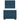 Pat box spring cu saltea, albastru, 100x200 cm, catifea