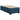 Pat box spring cu saltea, albastru, 100x200 cm, catifea