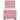 Pat box spring cu saltea, roz, 100x200 cm, catifea