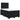 Pat box spring cu saltea, negru, 120x190 cm, catifea