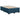 Pat box spring cu saltea, albastru, 120x190 cm, catifea