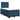 Pat box spring cu saltea, albastru, 120x190 cm, catifea
