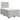Pat continental cu saltea, gri deschis, 120x200 cm, catifea
