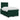 Pat box spring cu saltea, verde închis, 120x200 cm, catifea