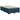 Pat box spring cu saltea, albastru, 120x200 cm, catifea