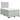 Pat continental cu saltea, gri deschis, 120x200 cm, catifea