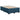 Pat box spring cu saltea, albastru, 120x200 cm, catifea