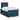 Pat box spring cu saltea, albastru, 120x200 cm, catifea