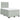Pat continental cu saltea, gri deschis, 120x200 cm, catifea