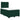 Pat box spring cu saltea, verde închis, 120x200 cm, catifea
