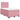 Pat box spring cu saltea, roz, 120x200 cm, catifea