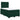 Pat box spring cu saltea, verde închis, 120x200 cm, catifea