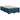 Pat box spring cu saltea, albastru, 120x200 cm, catifea