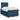Pat box spring cu saltea, albastru, 120x200 cm, catifea