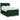 Pat box spring cu saltea, verde închis, 140x190 cm, catifea