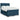 Pat box spring cu saltea, albastru, 140x190 cm, catifea