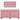 Pat box spring cu saltea, roz, 140x190 cm, catifea