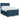 Pat box spring cu saltea, albastru, 140x200 cm, catifea