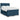 Pat box spring cu saltea, albastru, 140x200 cm, catifea
