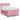 Pat box spring cu saltea, roz, 140x200 cm, catifea