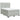 Pat box spring cu saltea, gri deschis, 160x200 cm, catifea