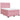 Pat box spring cu saltea, roz, 160x200 cm, catifea