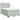 Pat box spring cu saltea, gri deschis, 160x200 cm, catifea