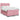 Pat box spring cu saltea, roz, 160x200 cm, catifea
