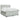 Pat box spring cu saltea, gri deschis, 180x200 cm, catifea