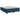 Pat box spring cu saltea, albastru, 180x200 cm, catifea