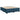 Pat box spring cu saltea, albastru, 200x200 cm, catifea