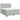 Pat box spring cu saltea, gri deschis, 200x200 cm, catifea