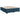 Pat box spring cu saltea, albastru, 200x200 cm, catifea