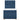 Pat box spring cu saltea, albastru, 80x200 cm, textil