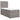 Pat box spring cu saltea, gri taupe, 90x190 cm, textil