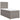 Pat box spring cu saltea, gri taupe, 90x190 cm, textil