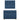 Pat box spring cu saltea, albastru, 90x190 cm, textil