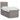 Pat box spring cu saltea, gri taupe, 100x200 cm, textil