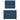 Pat box spring cu saltea, albastru, 100x200 cm, textil