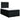 Pat box spring cu saltea, negru, 120x190 cm, catifea